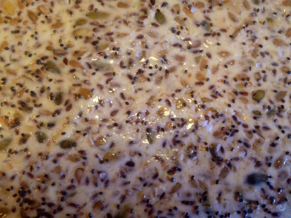 Bake in the middle of the oven for about 70 minutes. I set my alarm for 50 min, and then another 10 x 2 to avoid it to brown too much.