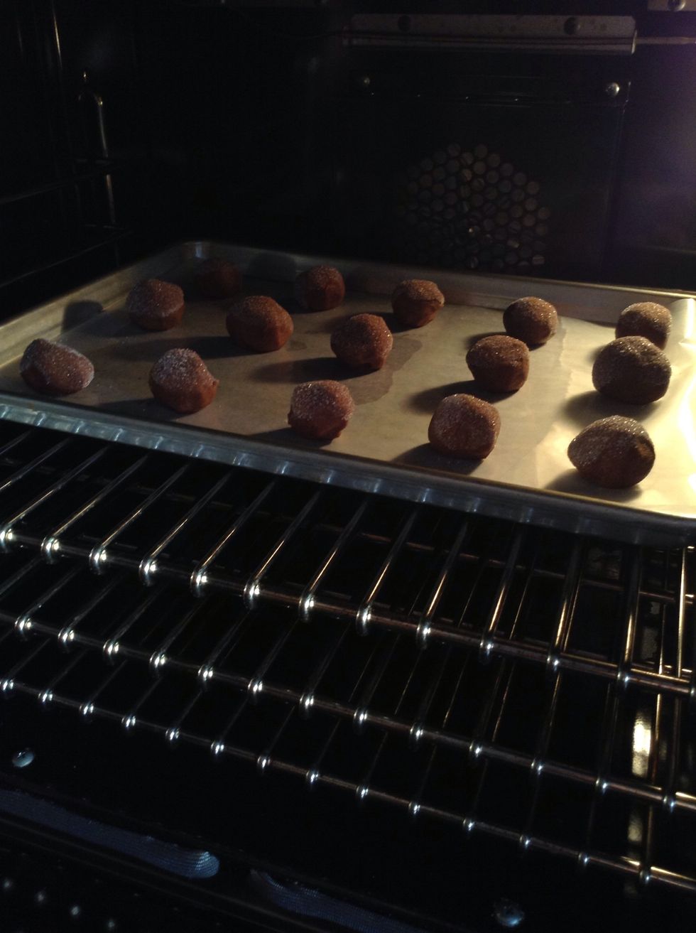 Bake in the oven at 350 F for 12 mins. Makes approx. 36 cookies