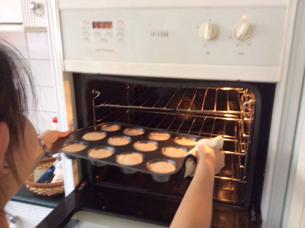 Bake in the oven for approximately 20 minutes, or until golden brown.