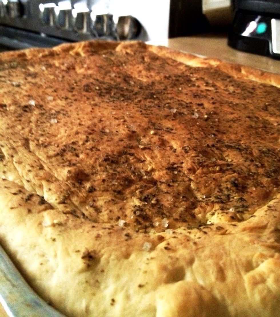 Bake in the oven until golden brown, it takes nearly 20 minutes .. It depends on your oven heat. *see how delicious it look \ud83d\ude0d*