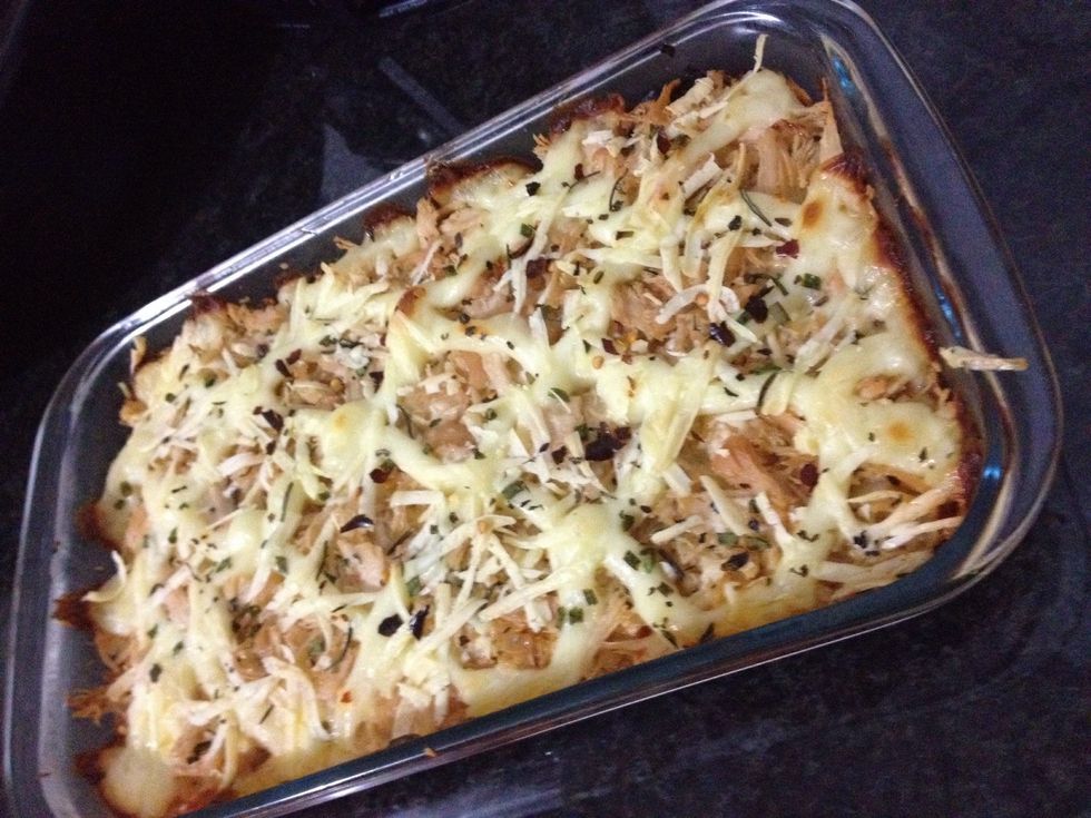 Bake on low heat for 25-30 minutes, until browning.