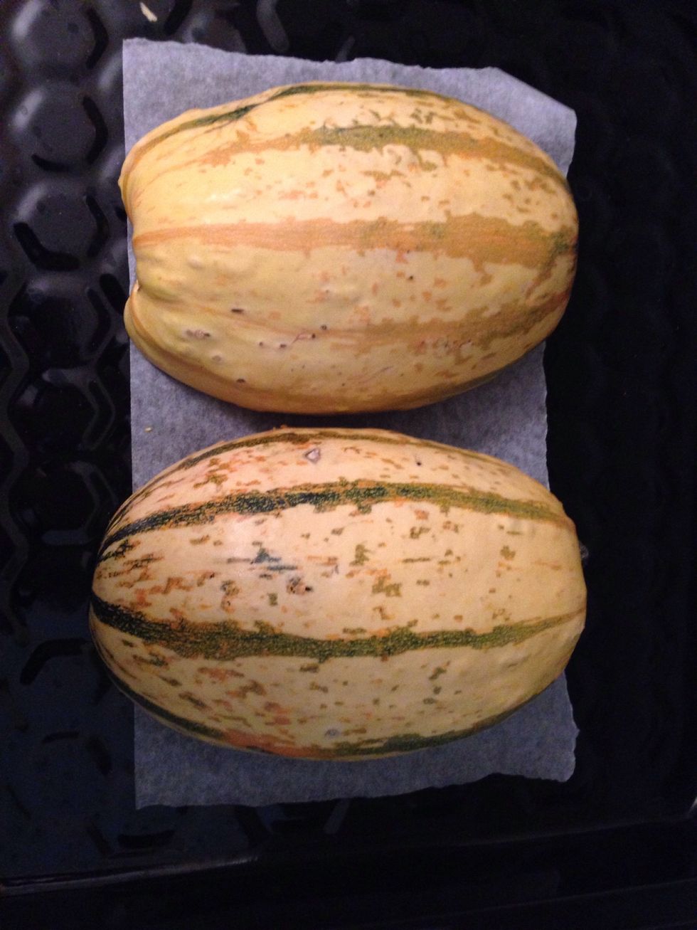 Bake rind side up 45 minutes.