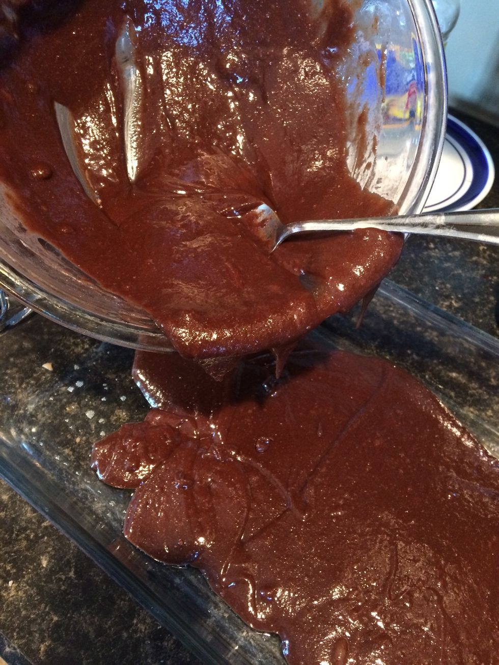 Bake the brownie mix for 7 to 10 minutes at the recommended temperature for the mix you used.