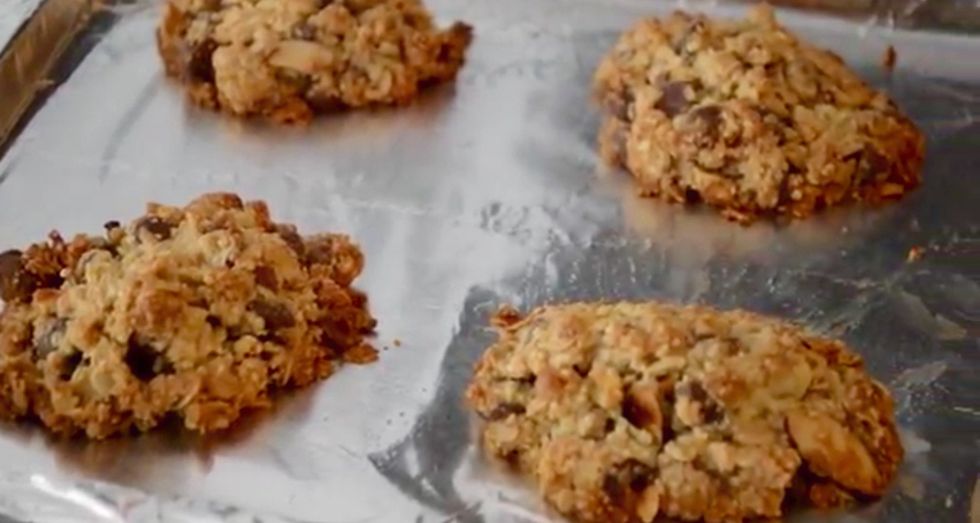 bake the cookies at 325 degrees for 10-12 minutes