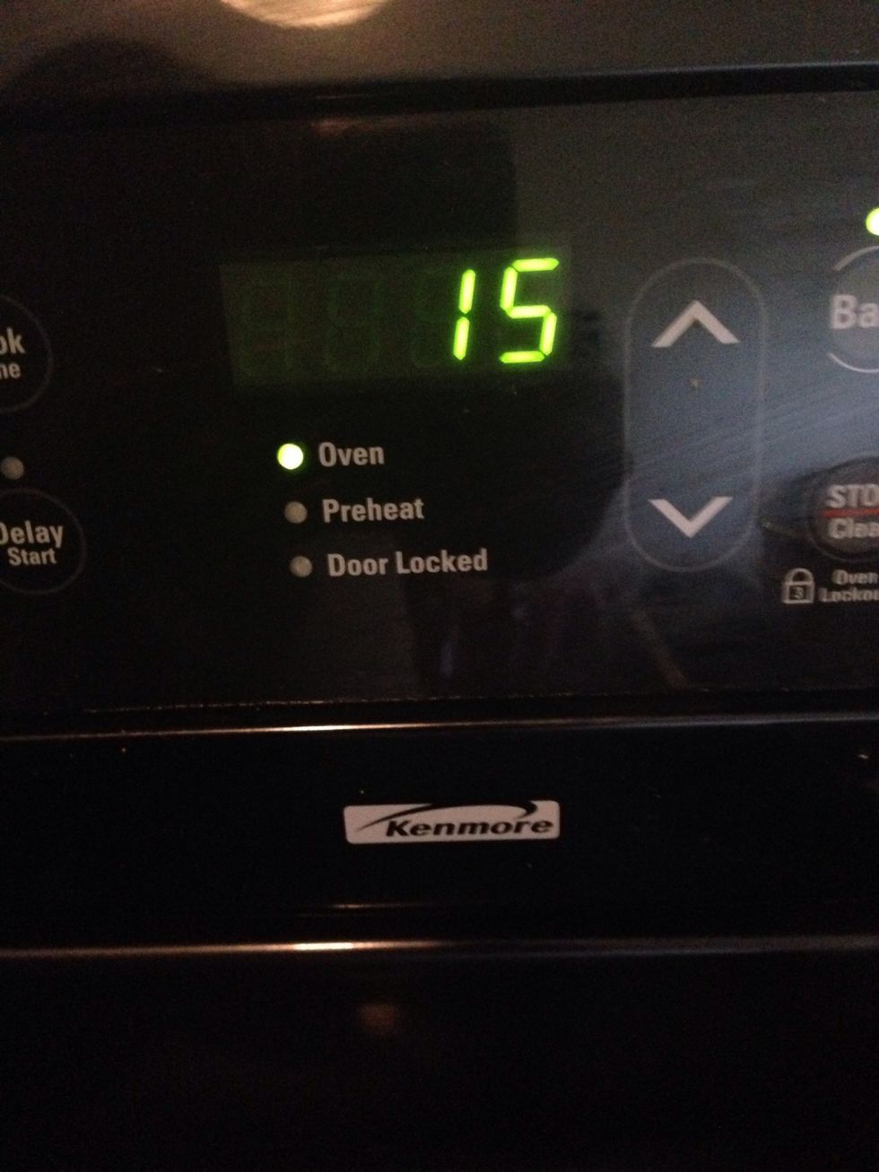 Bake the pie in the pre-heated oven at 425 degrees for 15 MINUTES, then you will reduce it to 350 degrees.