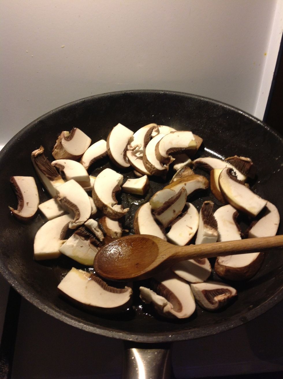 Bake the portobellos in the same way as the chestnut thingies