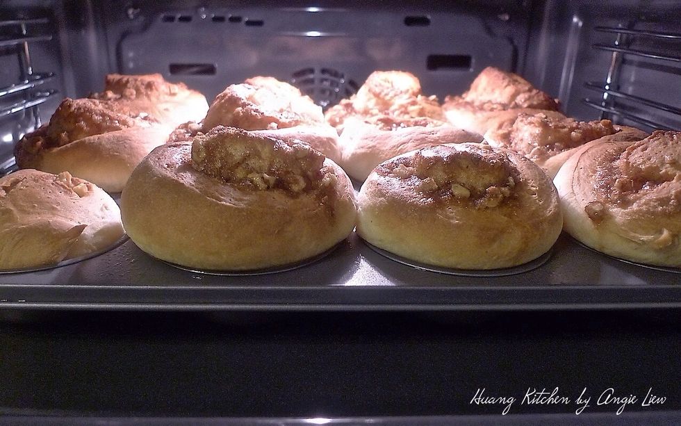 Bake the rolls for 20 minutes or until they are nicely brown.