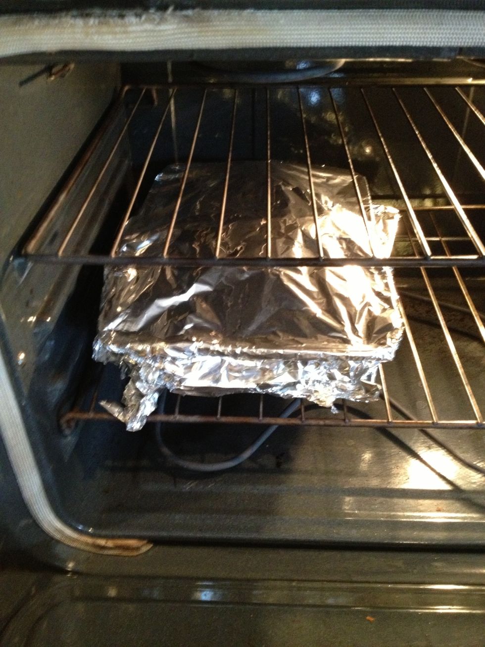 Bake the turkey wings covered at 350 degrees for about 1 hour.