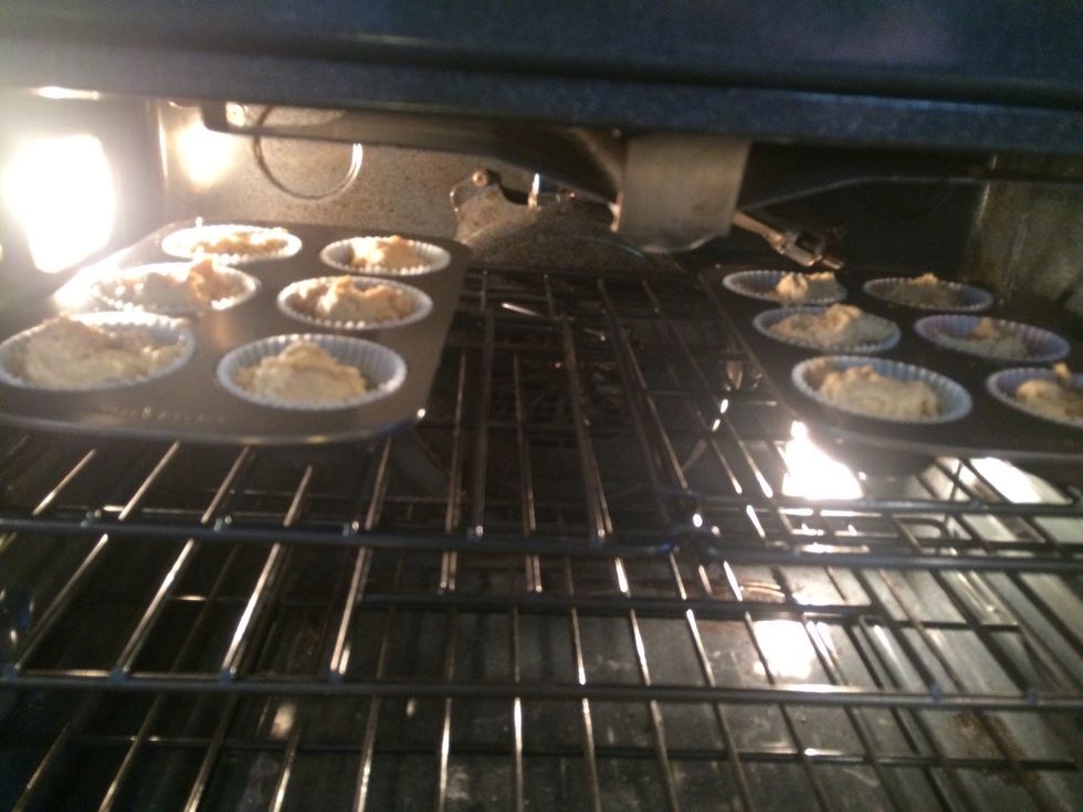 Bake them at 350 for 23 minutes.