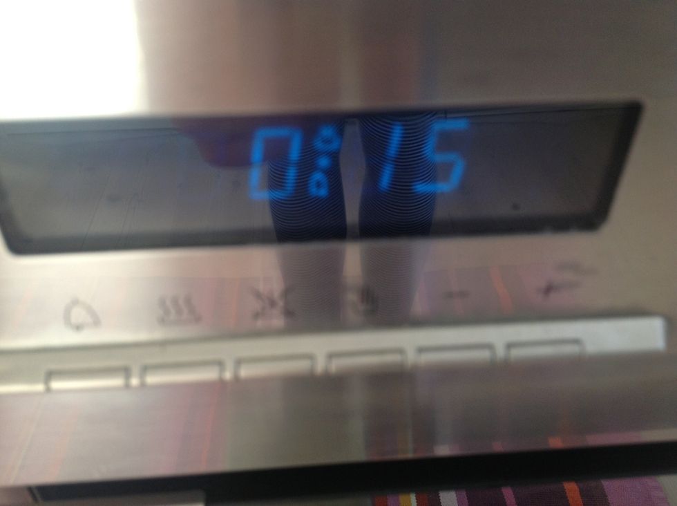 Bake them in 15 min. On 175 degrees