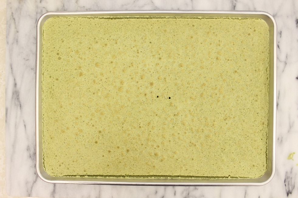 Bake until a clean toothpick inserted through the center of the cake comes out clean. Do not over bake!