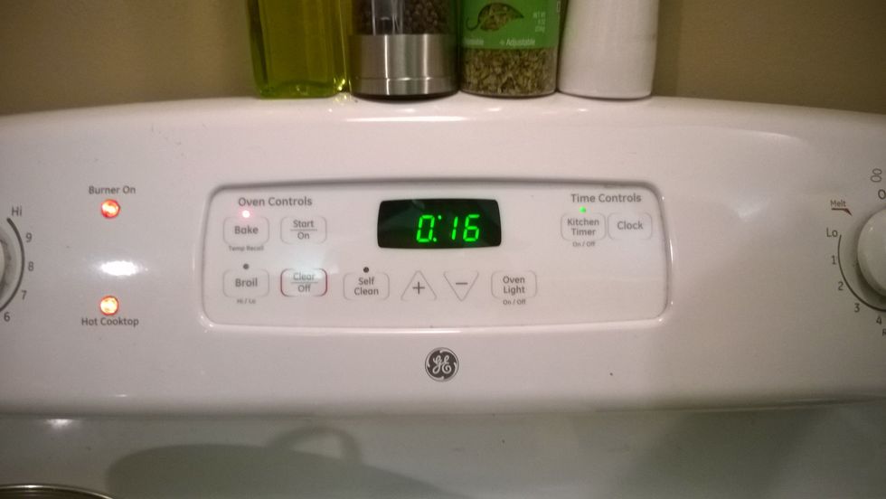 Bake until golden brown. Put timer on 15 to 18 minutes. 1 muffin per serving