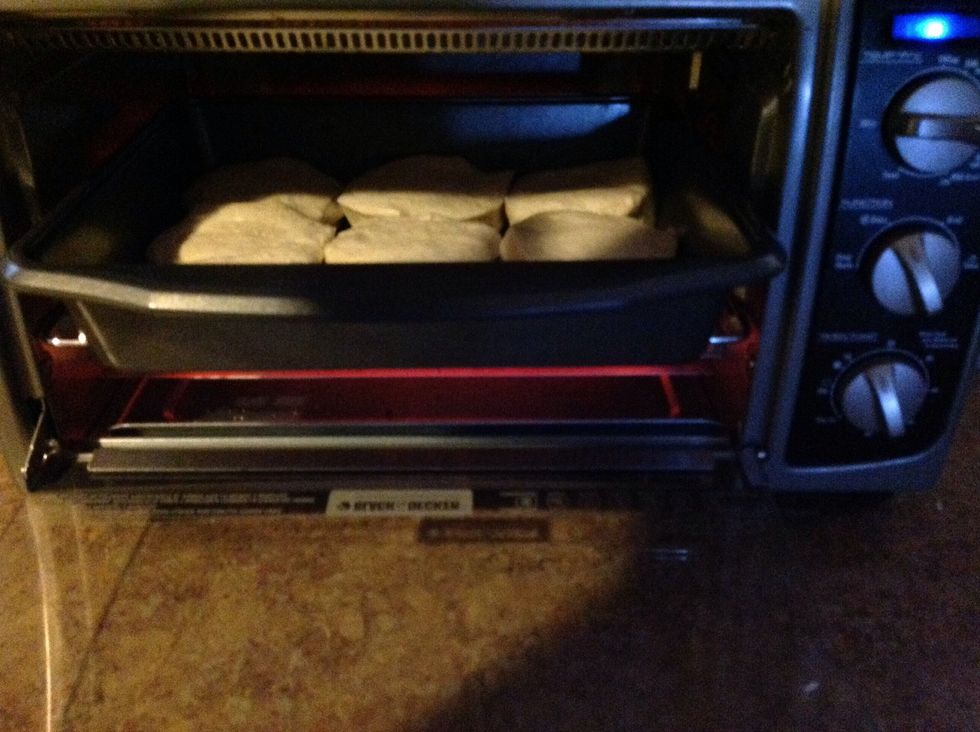 Bake your store bought biscuits in oven according to directions on package