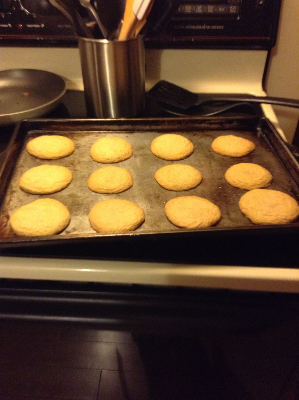 Baked this batch for 14 minutes and they're perfect. Cool them on the cookie sheet for 2 minutes before transferring them to a wire rack to cool completely.
