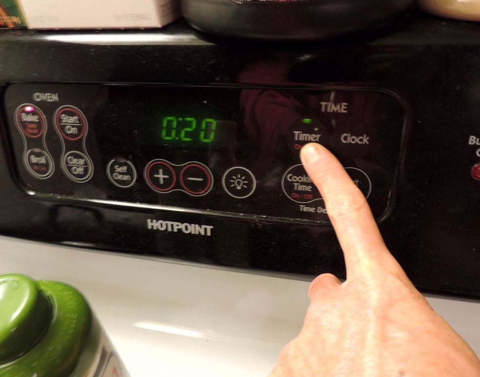 Baking for 20 minutes