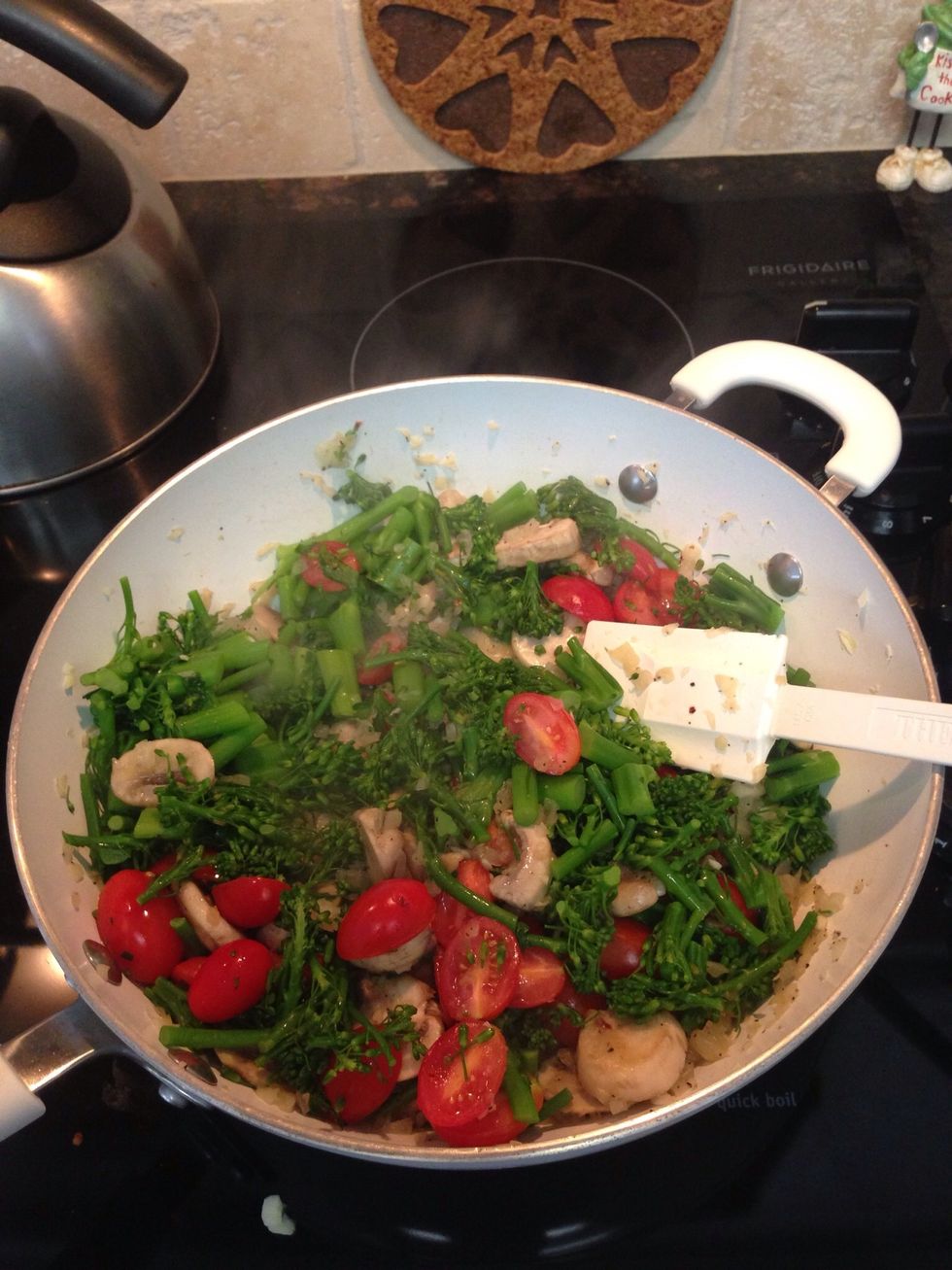 Bam, into the skillet it goes with all the other goodies.