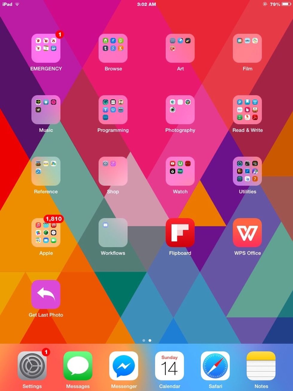 Bam! Right on the home screen.