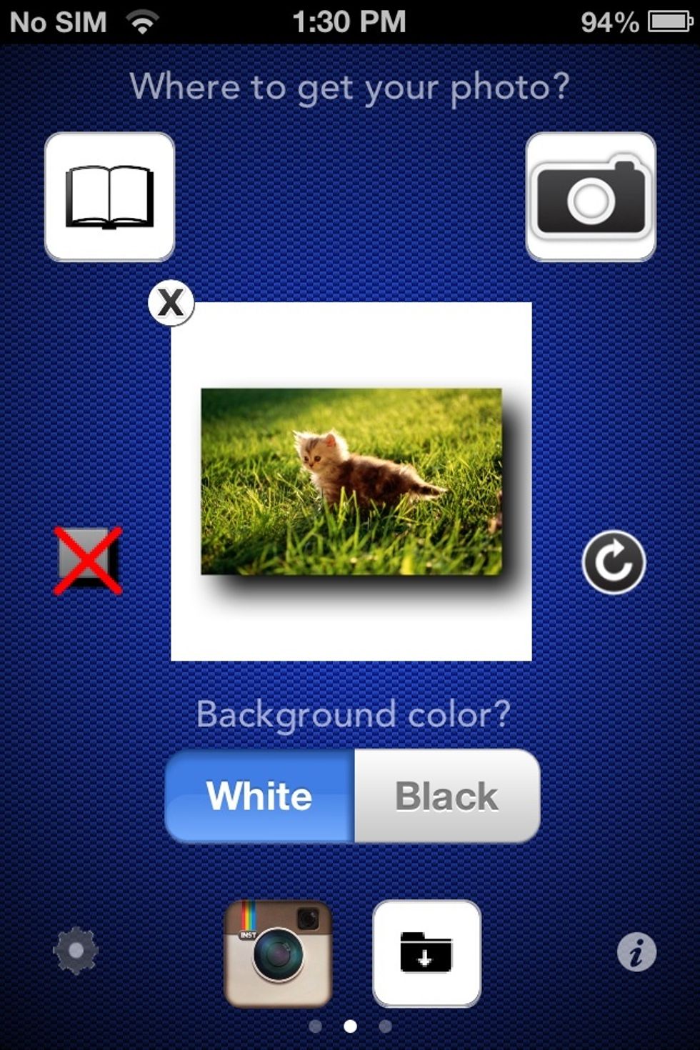 Bam! Shadow effect is applied to your photo.