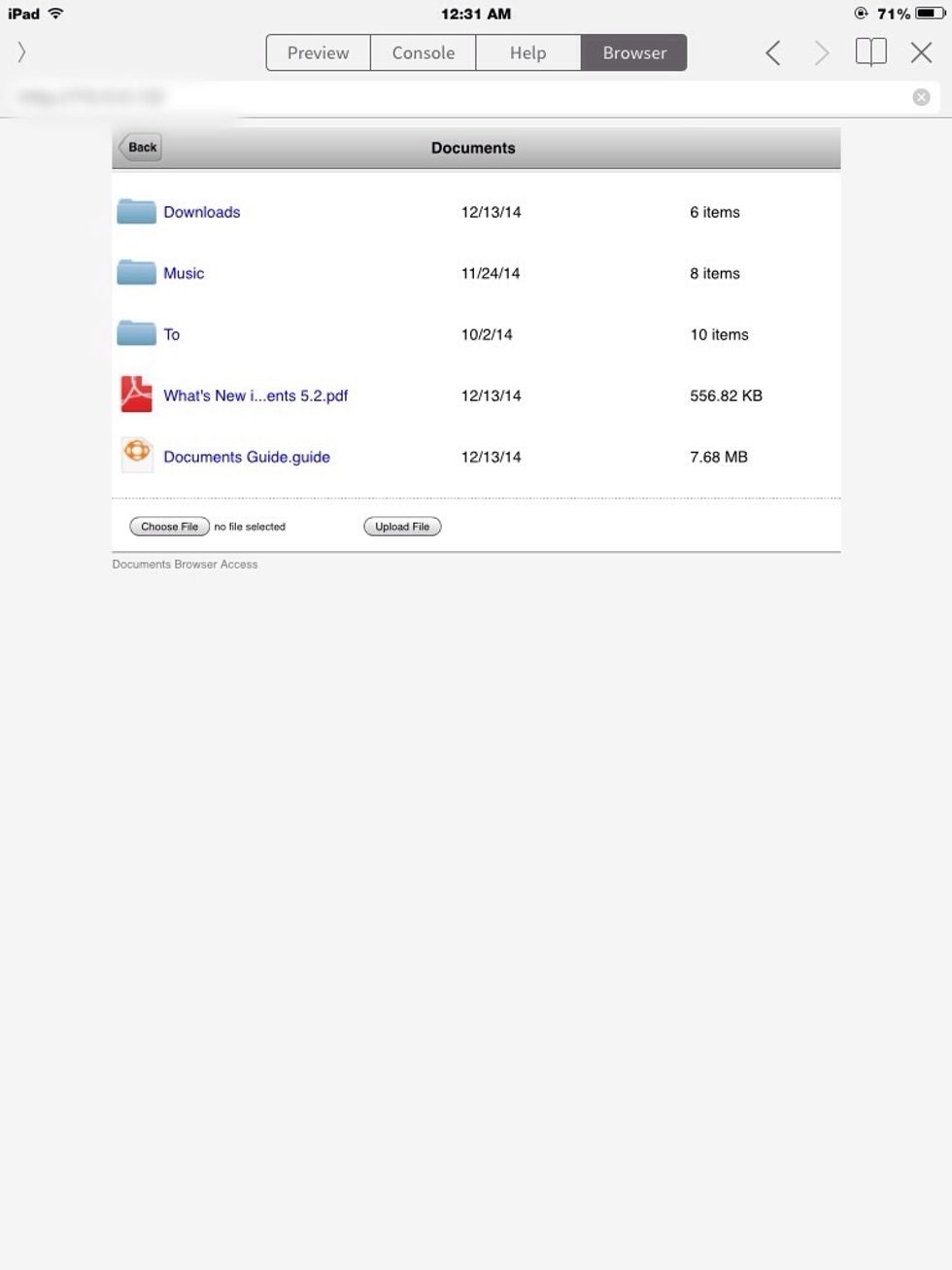 BAM! You can browse all the files on that iPad. Everything from files, to movies, to games, etc. this is my iPad mini, and it is connected to my iPad 2.