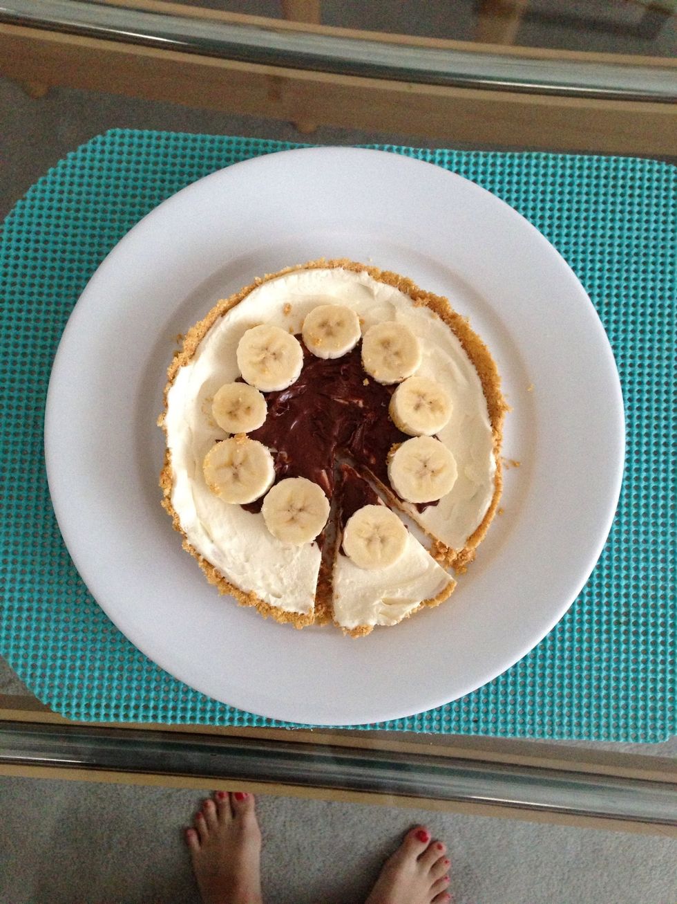 Banana Nutella cheese cake