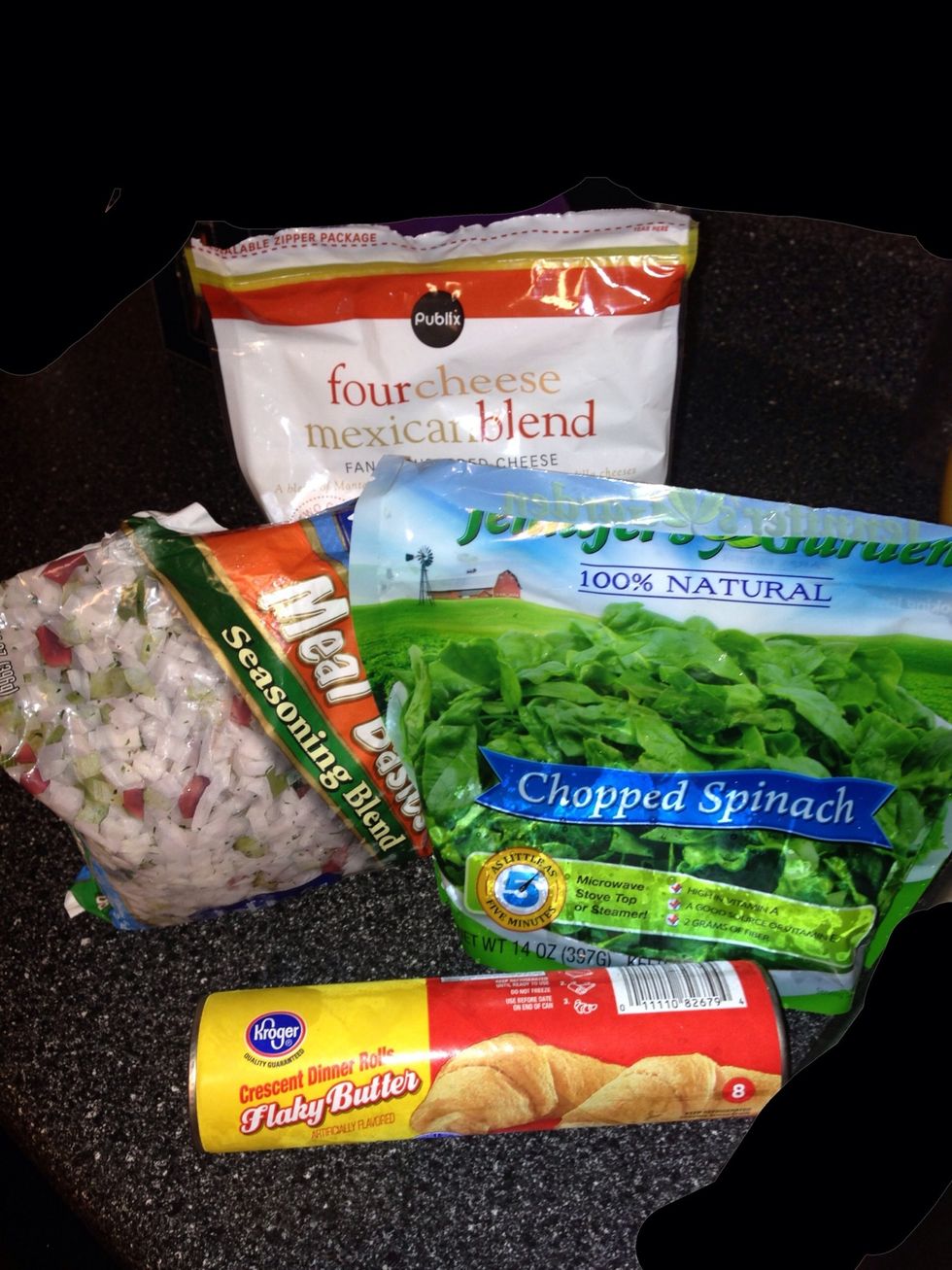 Basic ingredients in addition to chicken breasts. Frozen onions/peppers just makes preparation easier but using fresh veges is totally up to you \ud83d\ude0a