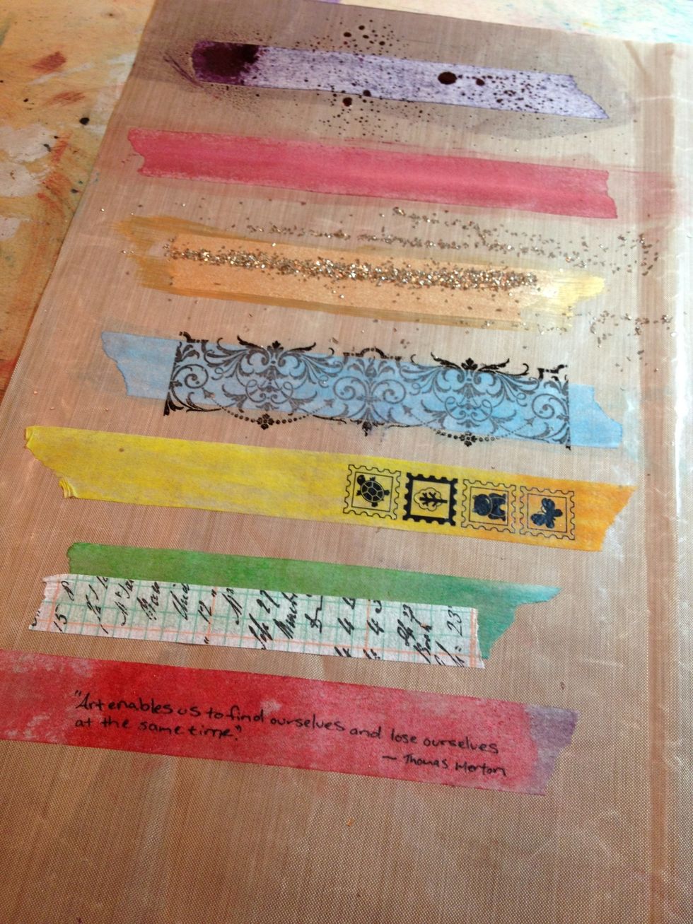 Basically you can decorate it however you desire and then you have your own unique Paper Tape!