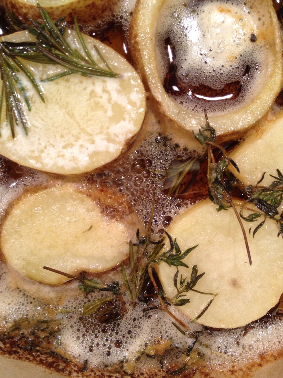 Basically you want to bring them to a "boil" for two minutes and then turn off the heat.