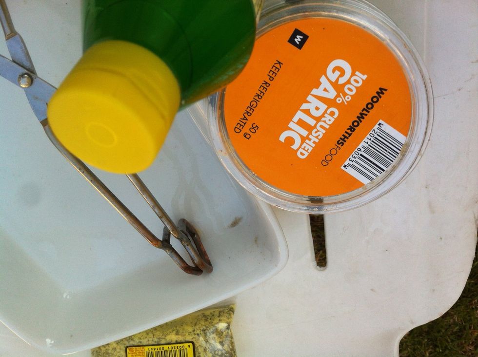 Baste them with garlic and lemon juice