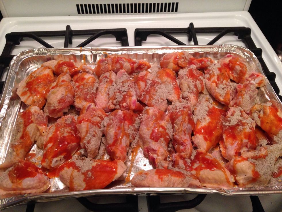 Basted with Nandos sauce.