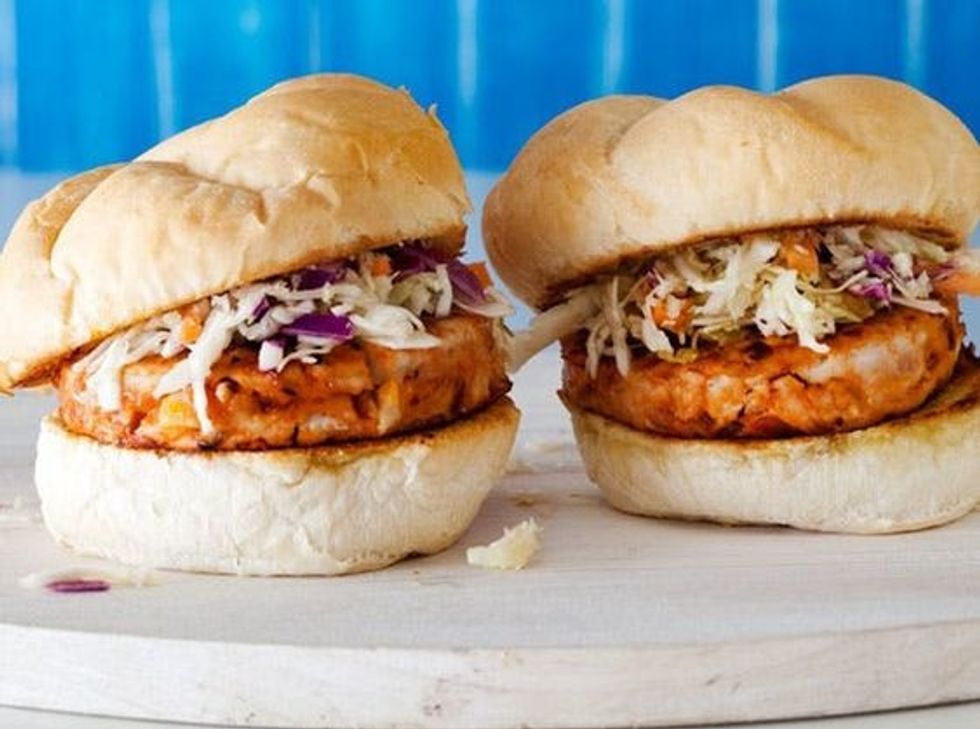 BBQ Chicken Burgers with Slaw BBQ Food