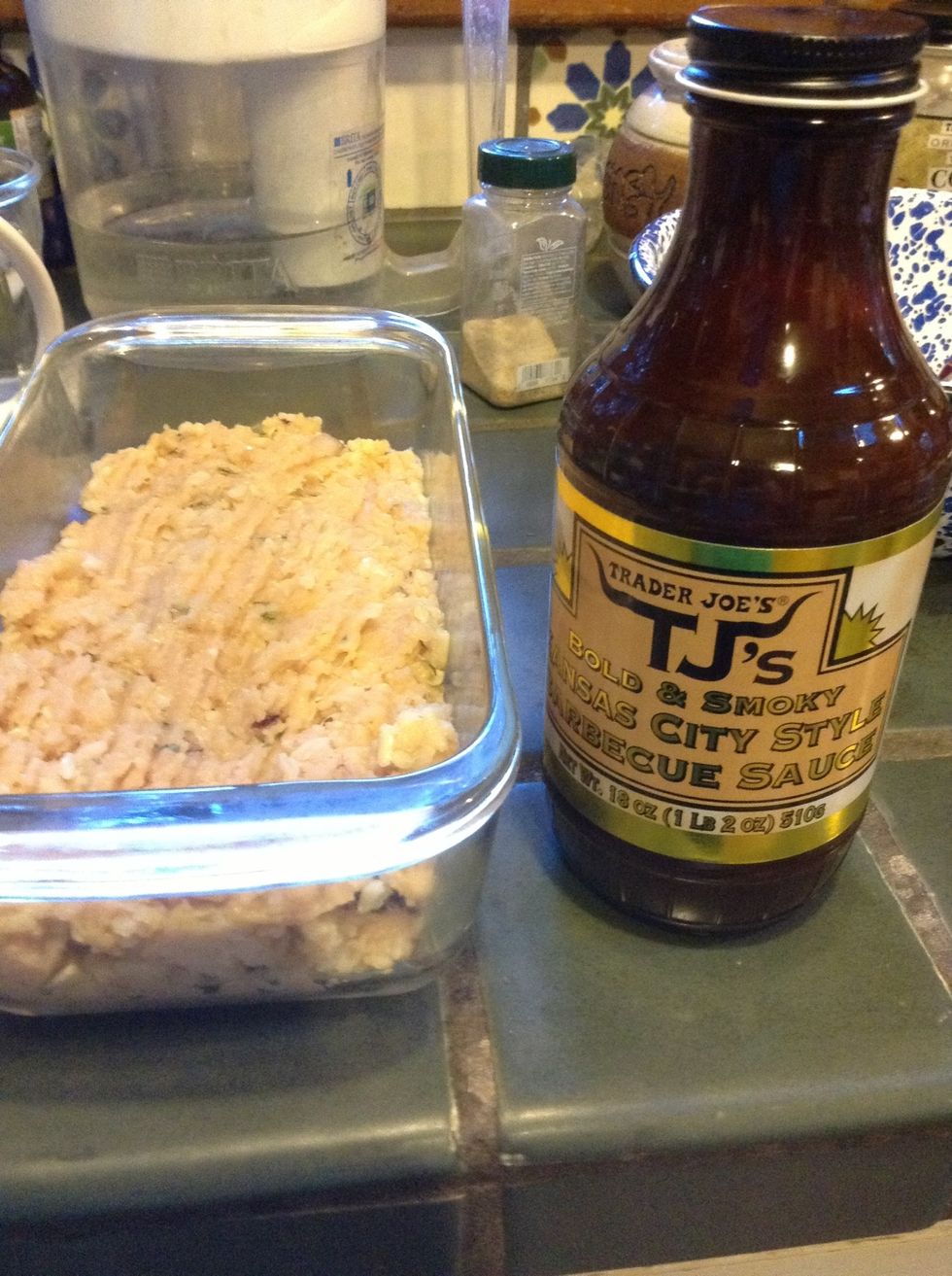 BBQ sauce for the top