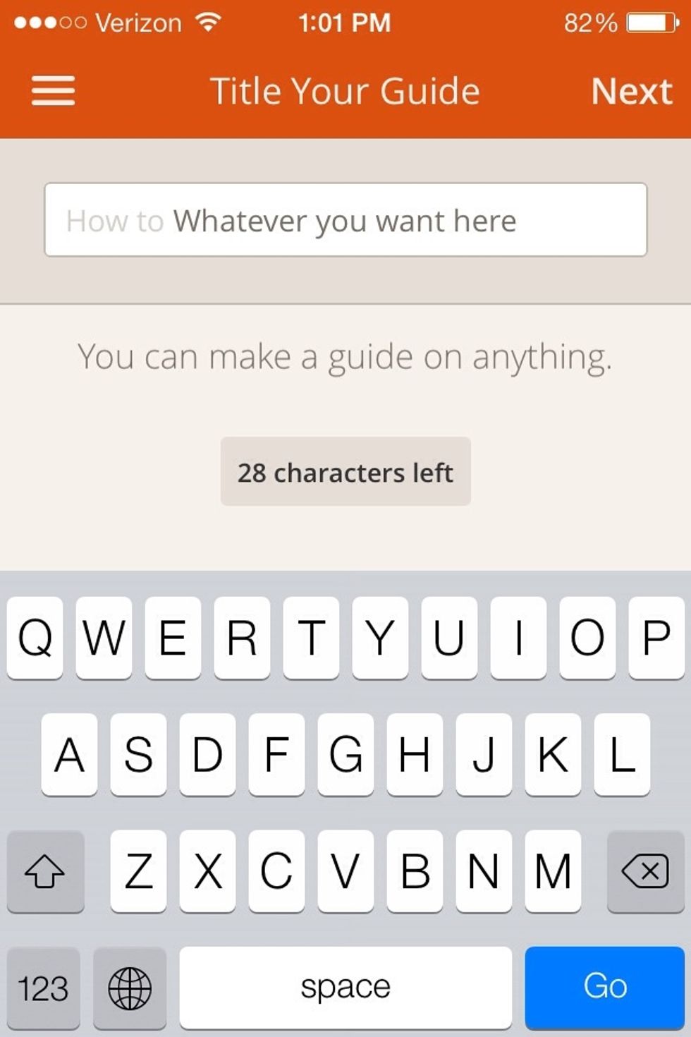 Be careful in your title you only have so many characters to use.