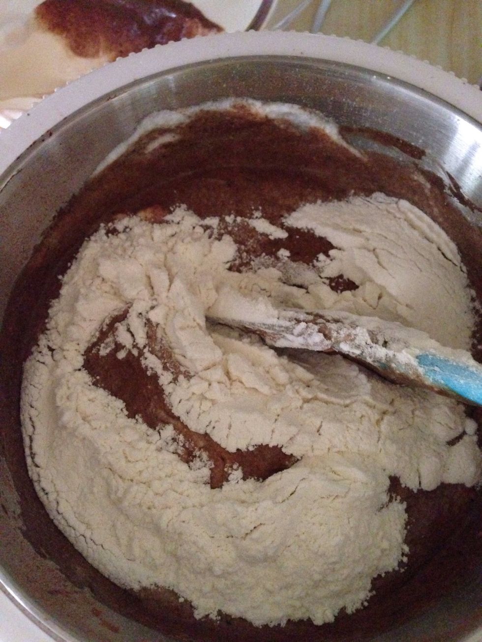 Be careful not to over mix it