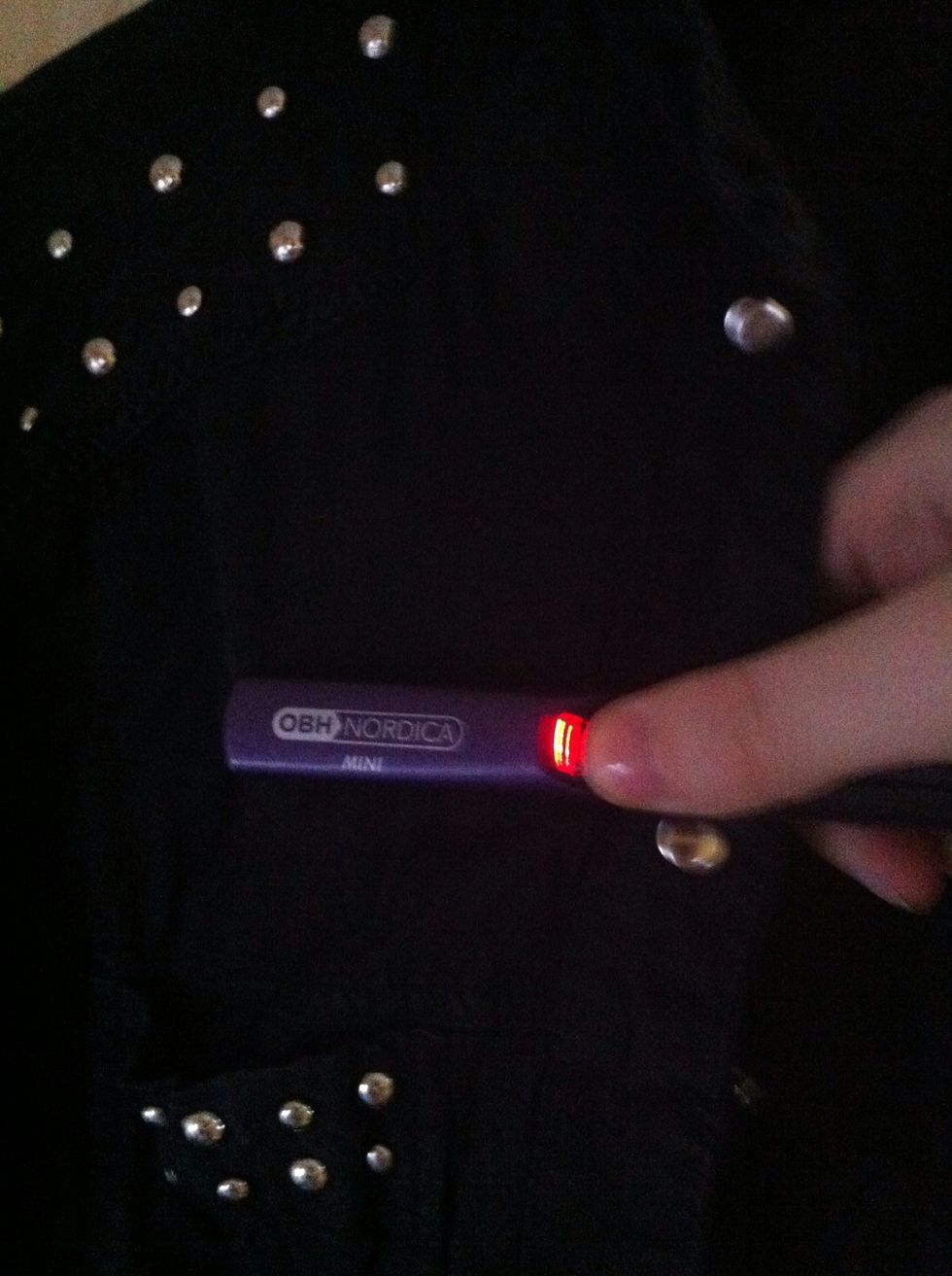 Be careful with the studs if you have that on your shirt