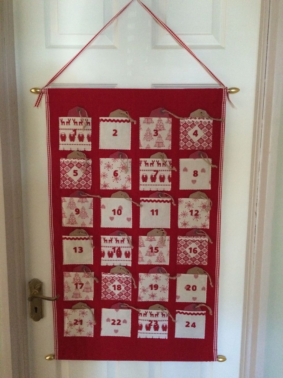 Be creative with parcels labels and write a treat for the 24 pockets