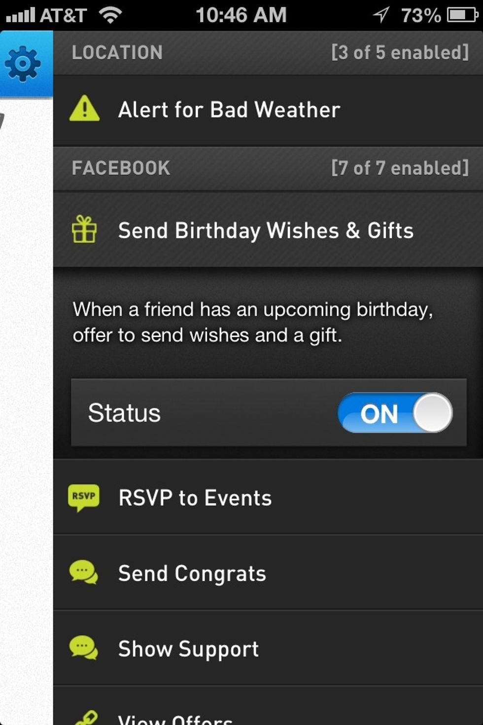 Be notified when your friends birthday is coming up. You can type your message to them in advance and the app will send it to them at the date/time you set it to send.
