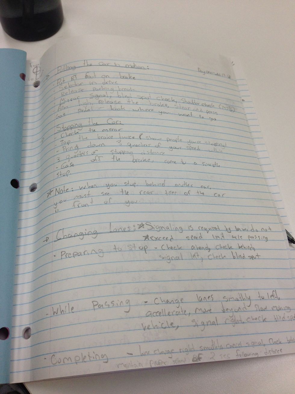 Be organized. It's seriously amazing when everything is neat and you can find your notes