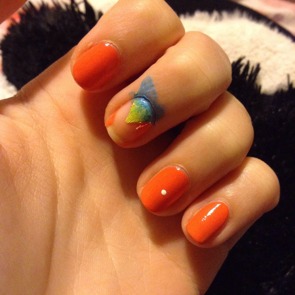 Be patient and wait for all polish to dry, or you'll peel off the base like I did