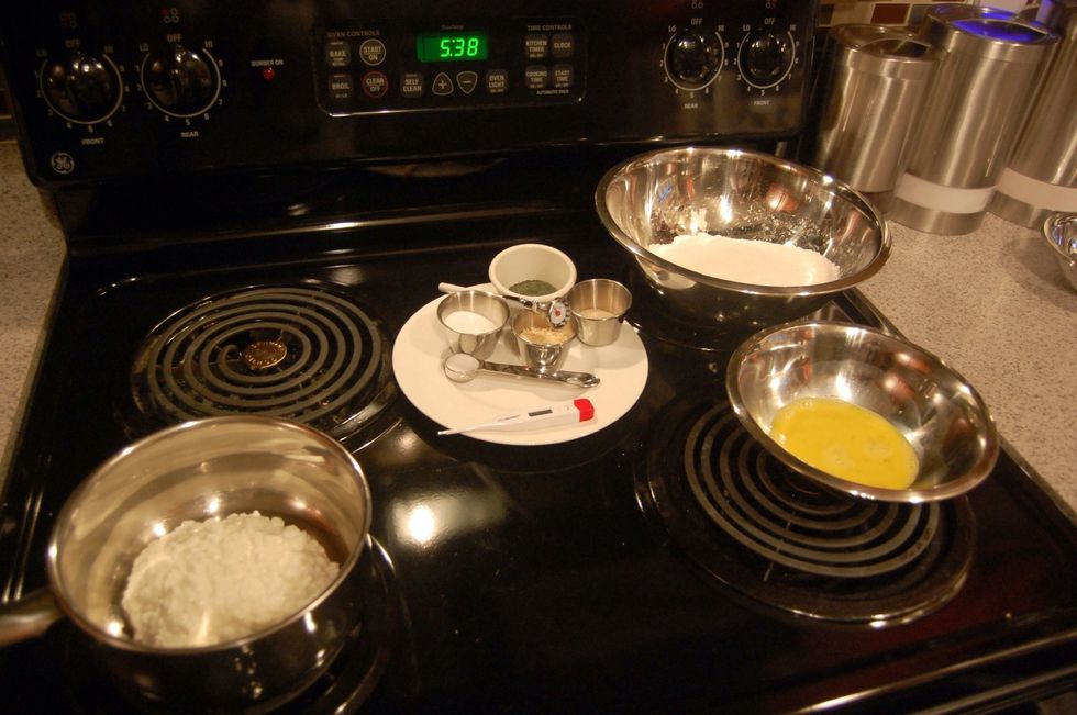 Be ready to act quick when cheese reaches 110 degrees. Have everything prepped, including the warm water.