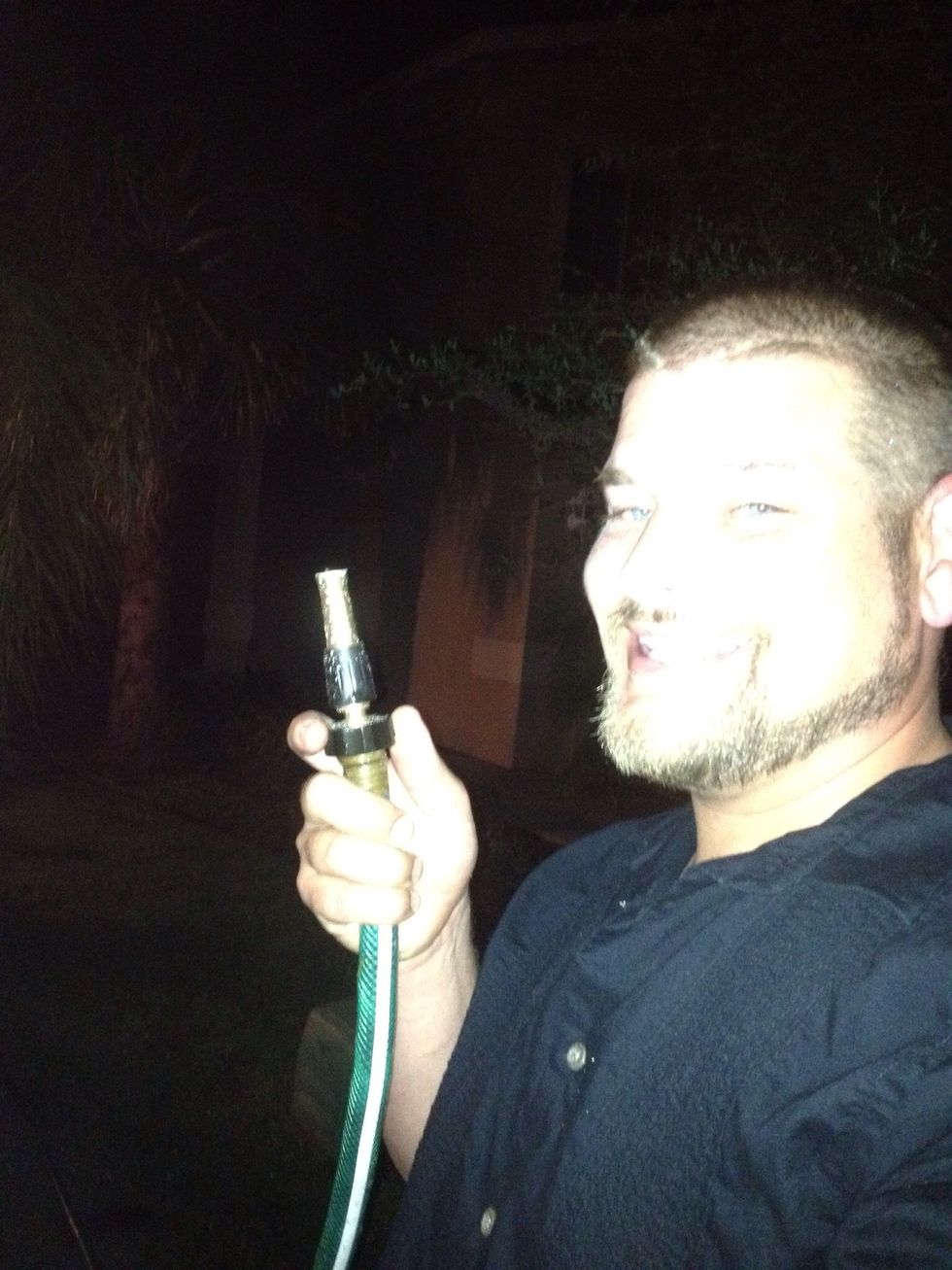 Be safe, have a hose or an extinguisher ready!