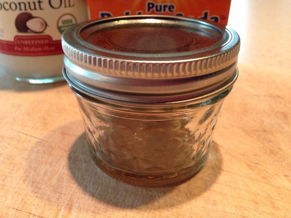 Be sure that your jar is clean with a well fitting lid.