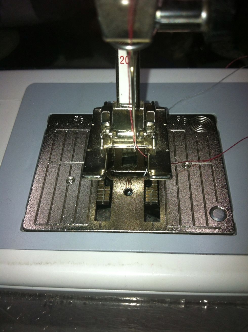 Be sure to change to your ZigZag Foot to avoid breaking your needle.