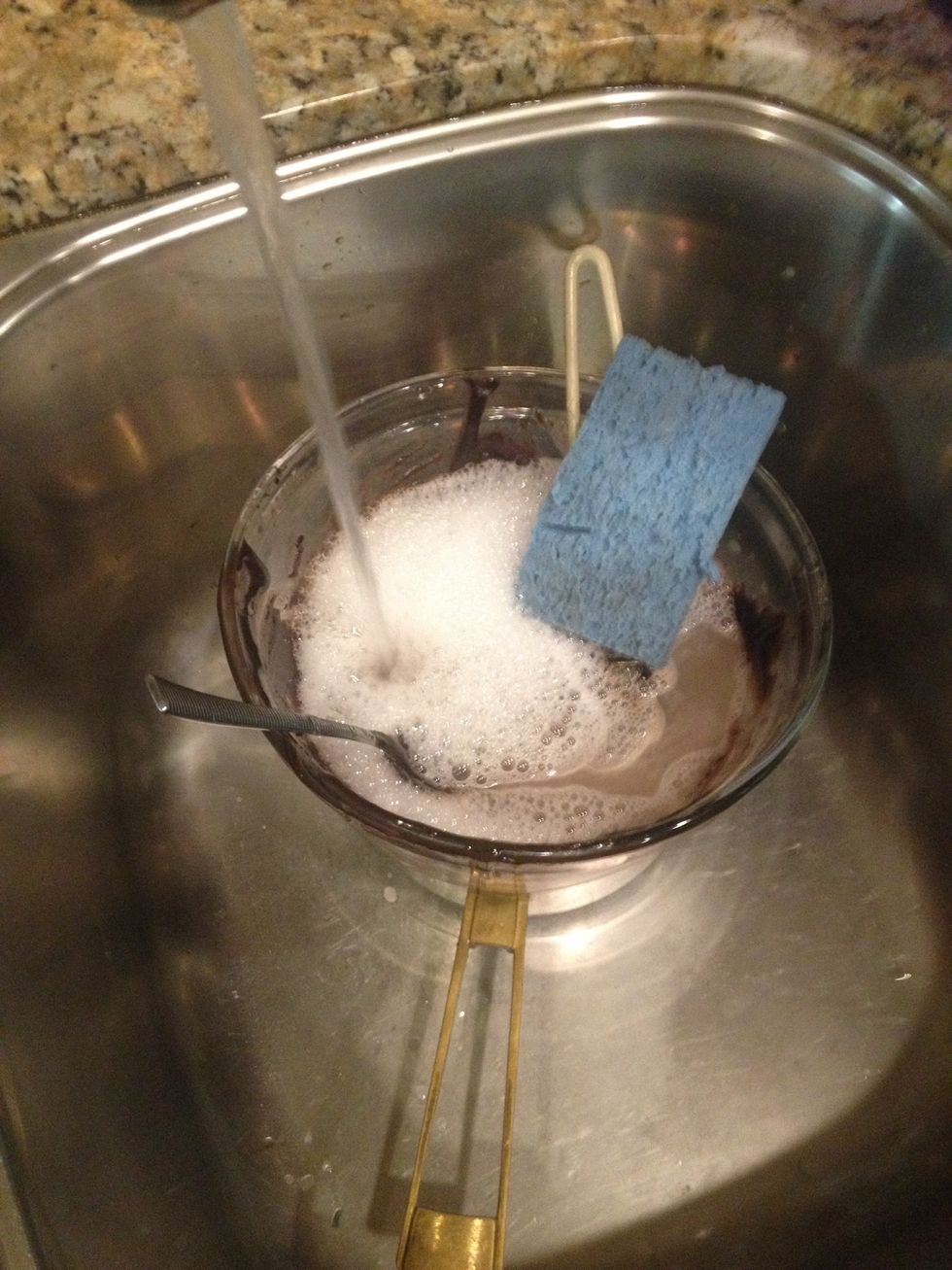 Be sure to clean as you go