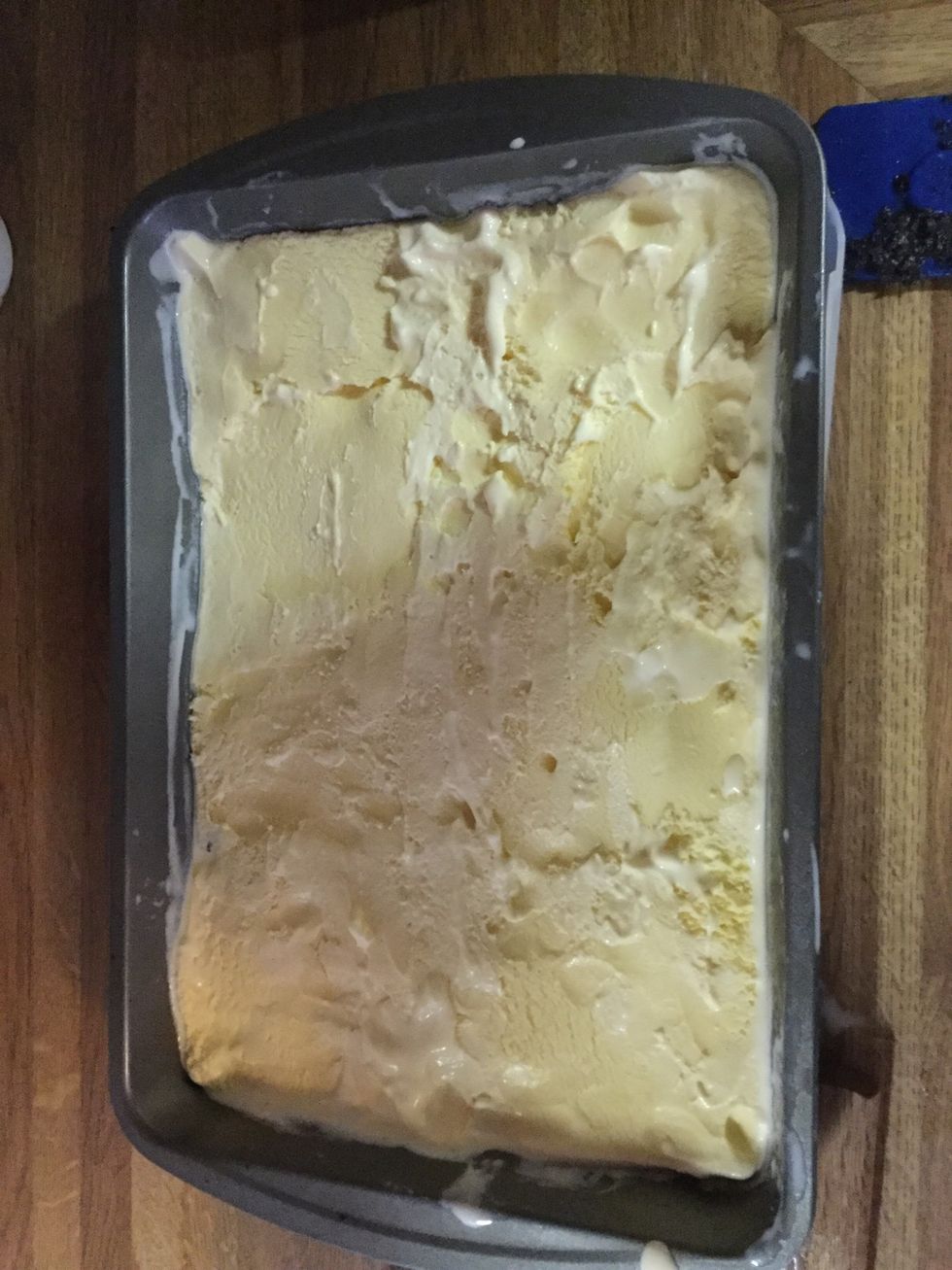 Be sure to cover entire bottom.