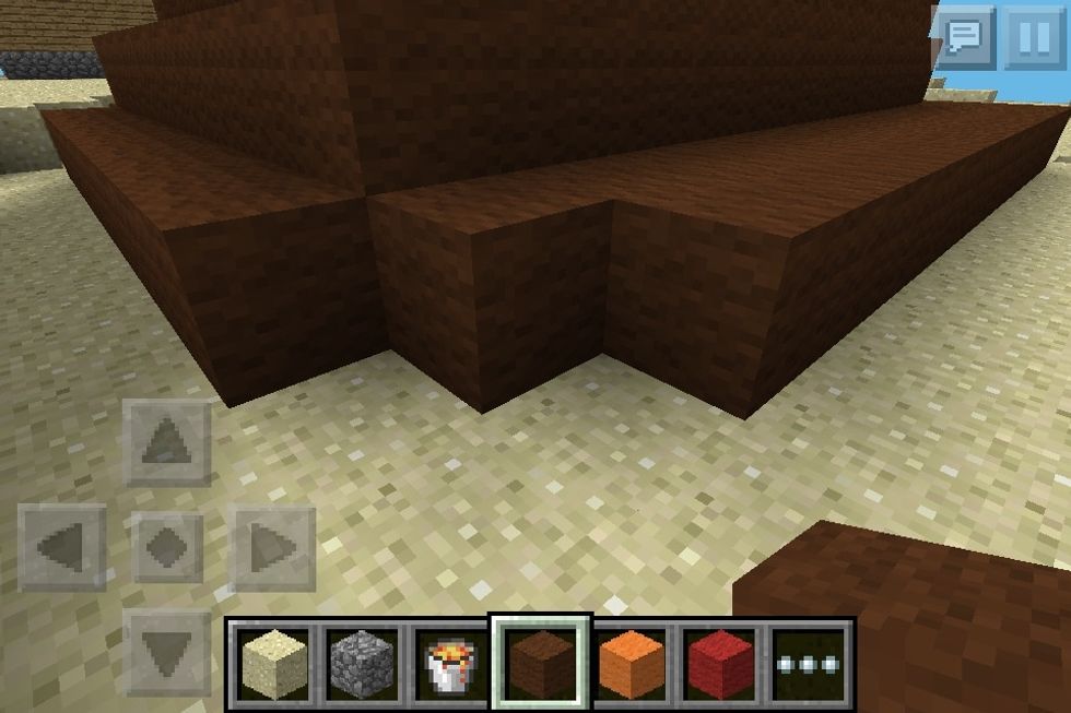 Be sure to curve the edges