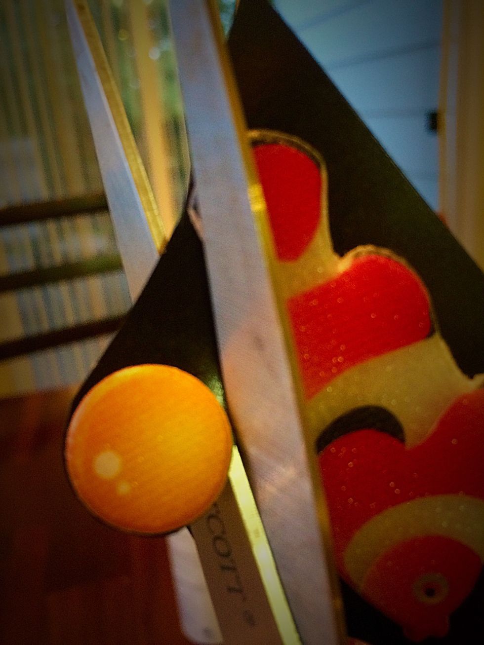 Be sure to cut all the extra off around the edges so only the sticker shows from the front.