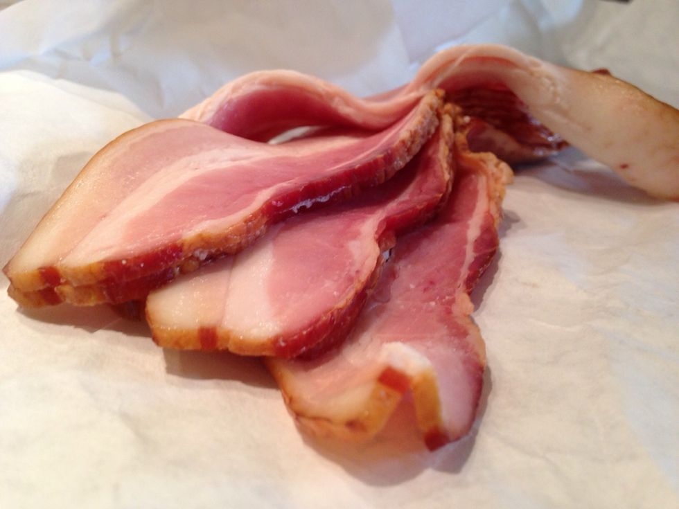 Be sure to invest in some good bacon and cook it to your liking.