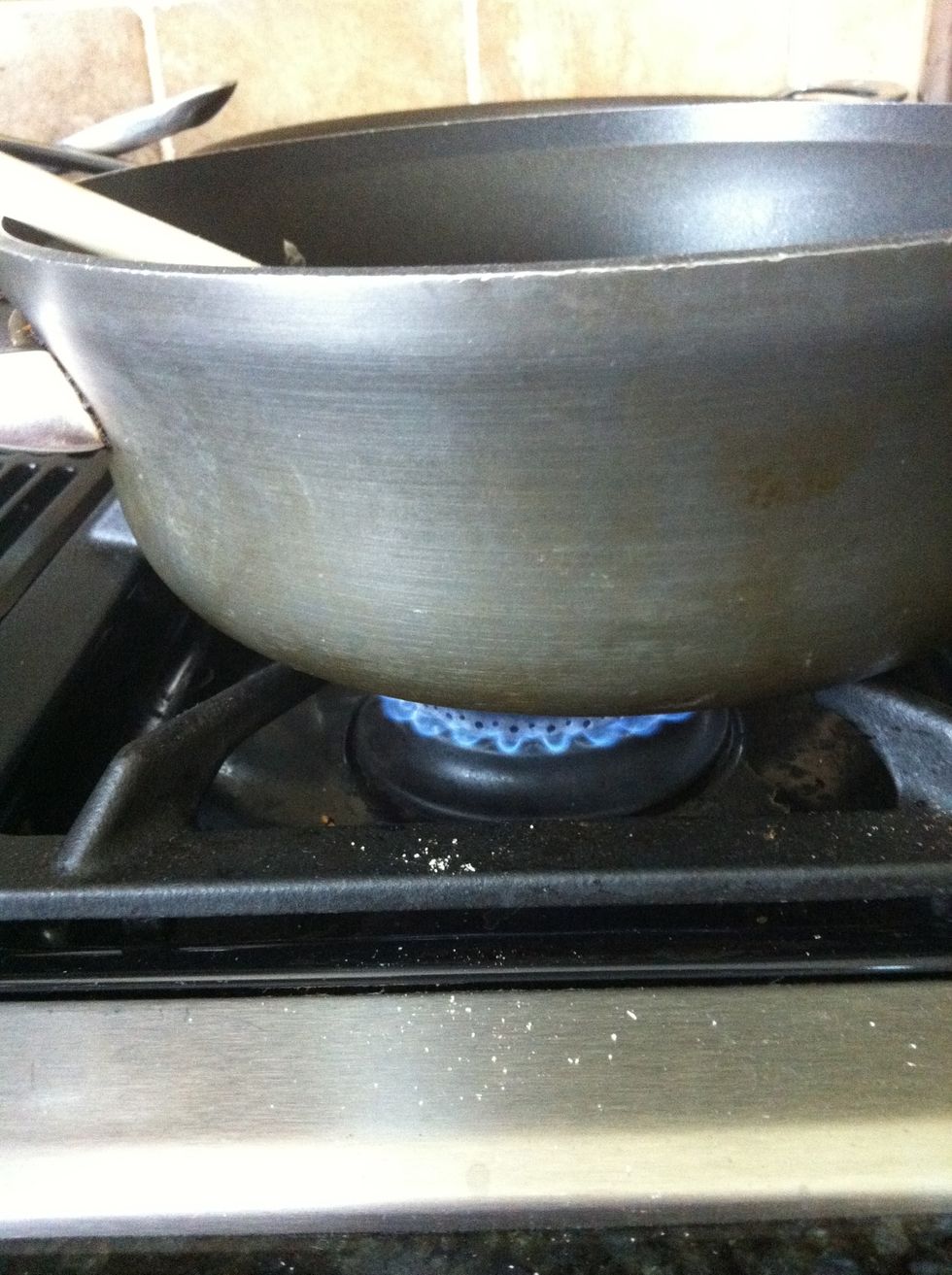BE VERY CAREFUL WITH THIS STEP!!! Turn your stove onto medium heat. CONTINUOUSLY STIR IT. DO NOT LEAVE IT FOR A SECOND.