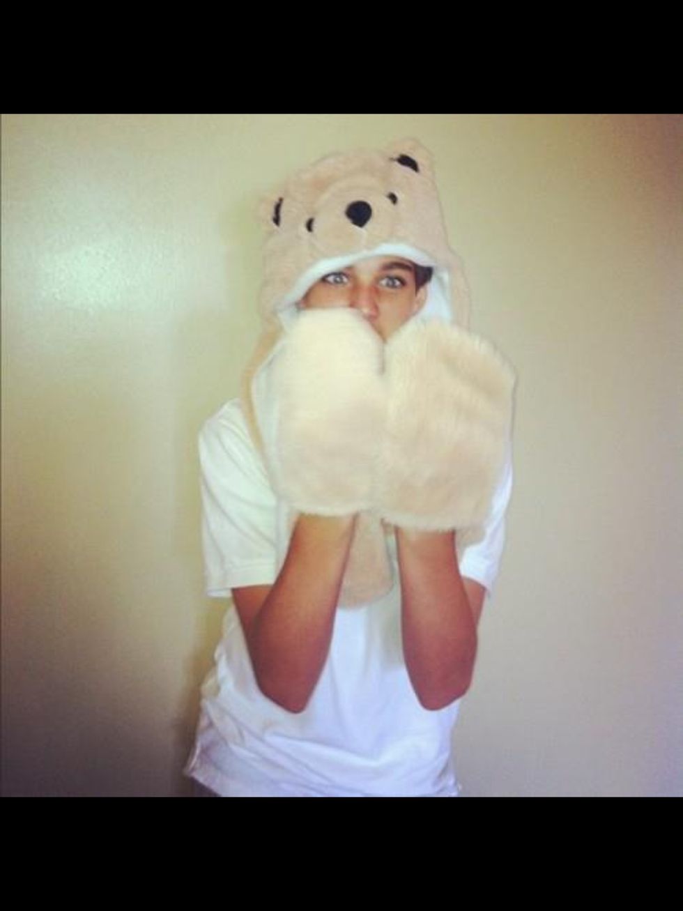 Bear beanie.