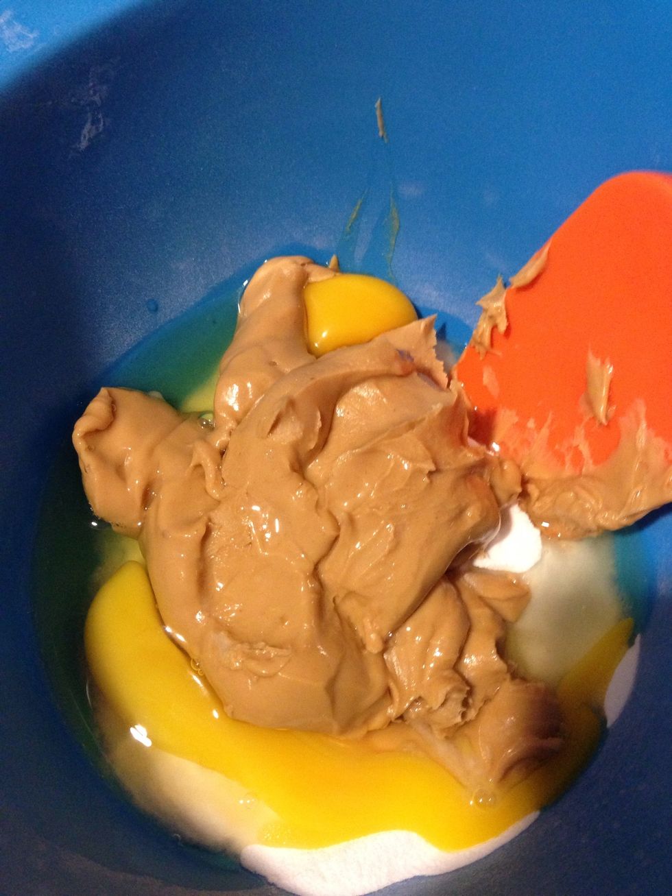 Beat all the ingredients together